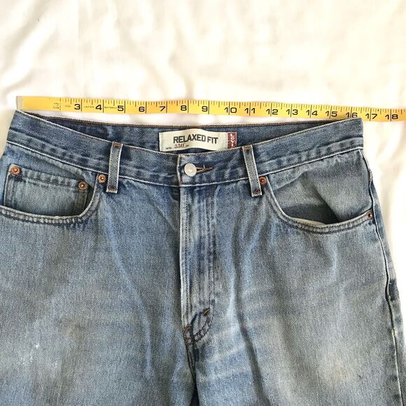 Levi 550 Jeans Mens Tag 34X34 Act 32x32 Blue Relaxed Fit Tapered Leg Denim Pants - Picture 6 of 15